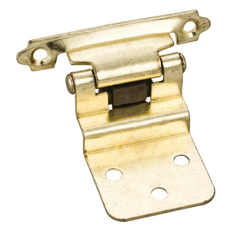 HARDWARE RESOURCES Traditional 3/8” Inset Hinge with Semi-Concealed Frame Wing - Polished Brass P5922PB